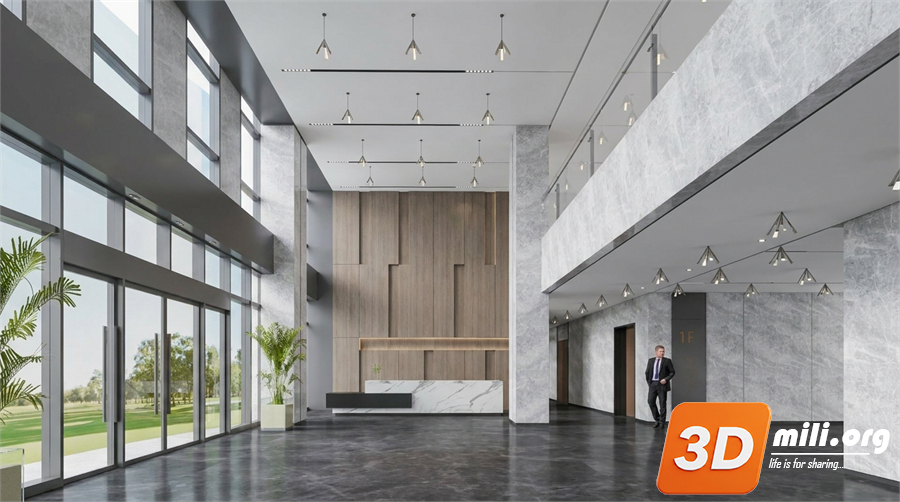Lobby front desk Skp Files 